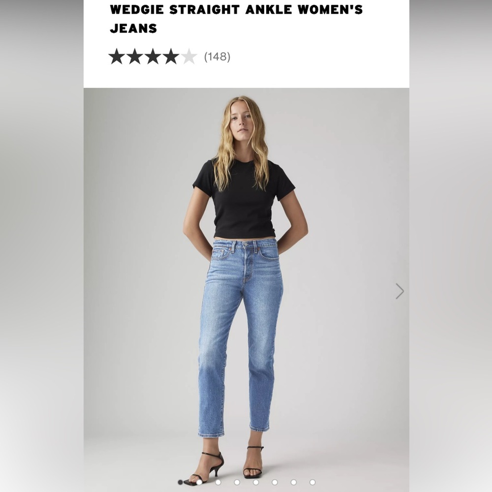 Levi's Classic Blue Wedgie Straight Jeans